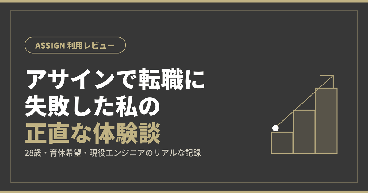 ASSIGN（アサイン）の評判は？転職に失敗した私が正直レビュー